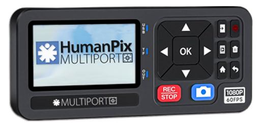 Gravador HumanPix MULTIPORT para sinais de v&iacute;deo m&eacute;dico